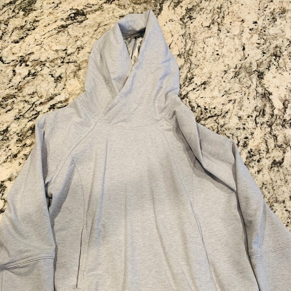 Authentic Lululemon gray hooded sweatshirt